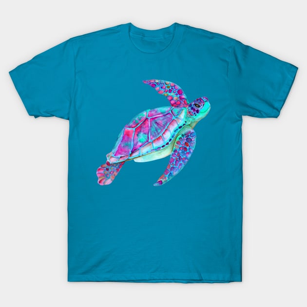 Swimming Sea Turtle T-Shirt by KauaiArtist